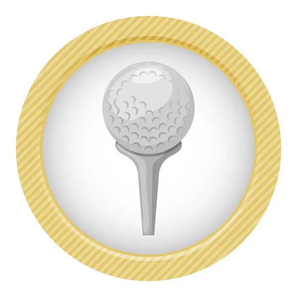 Icona della palla da golf — Vettoriale Stock