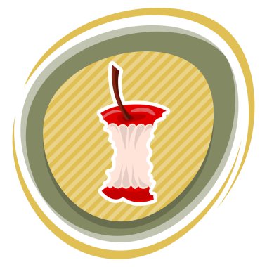 Apple core renkli simge