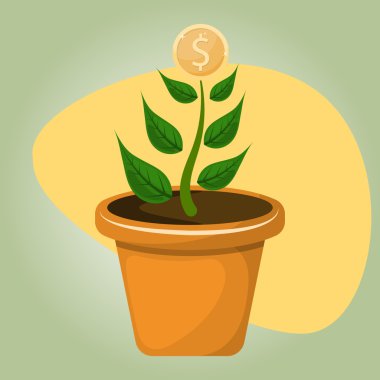 Doları bitki renkli simge