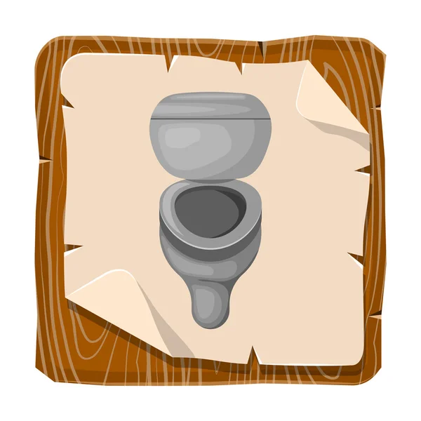 Красочная икона туалета — стоковый вектор