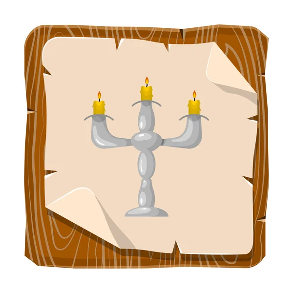 Цветная икона свечи — стоковый вектор