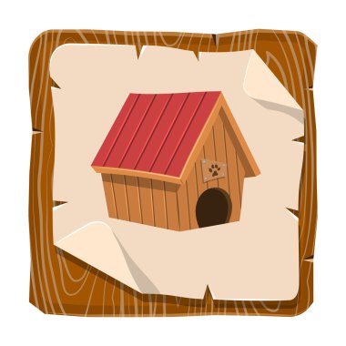 Köpek kulübesi renkli simge