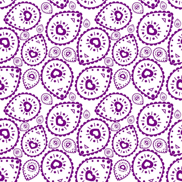Patrón tribal en color púrpura — Vector de stock