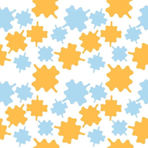 Négyzet mintás, kék és narancs színben — Stock Vector