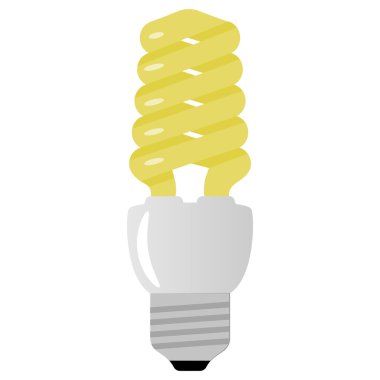 Ampul beyaz arka plan üzerinde vektör çizim