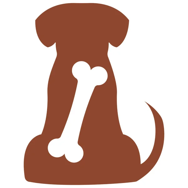 Vektorový obrázek psa na bílém pozadí — Stockový vektor