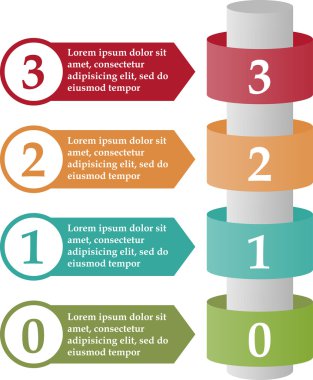 Zaman çizelgesi vektör çizim