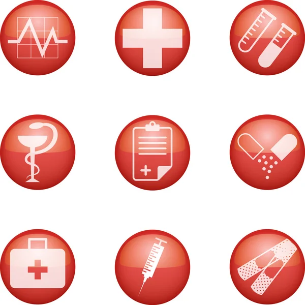 Set of medical icons — Stock Vector