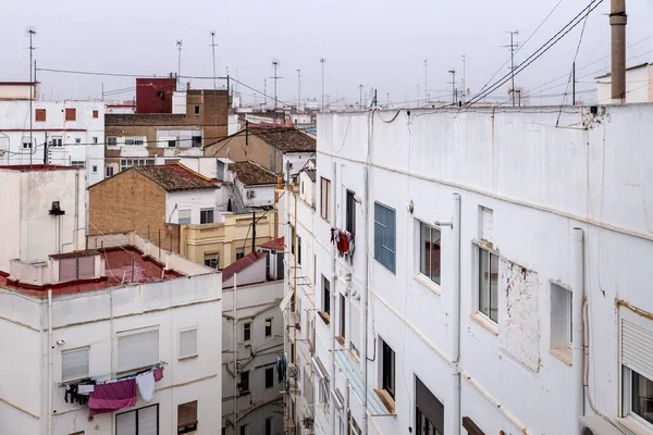 Urban Residential Spanish Neighborhood Overlooking Rooftops Valencia Spain — Stock Photo, Image