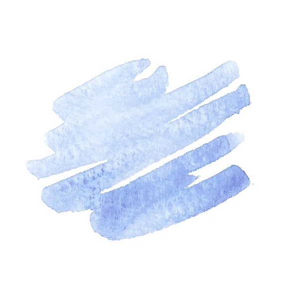 Traços Aquarela Manchas Azul Fundo Abstrato Adequado Para Várias Obras — Fotografia de Stock