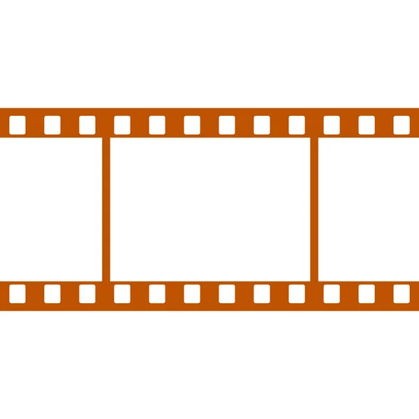 Klasik kahverengi film şerit çerçeve çizimi. Klasik fotoğraf veya film negatif sınır şablonu geçmişe dönük fotoğrafçılık, analog film, sinema ve video düzenleme tasarımını temsil etmektedir..