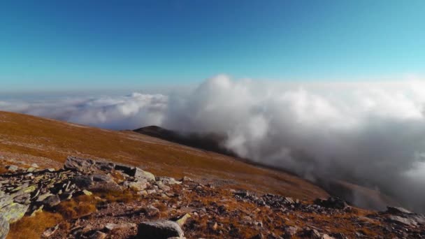 Καταπληκτικό Timelape Σύννεφα Που Σχηματίζονται Hogh Atitude Στα Βουνά — Αρχείο Βίντεο