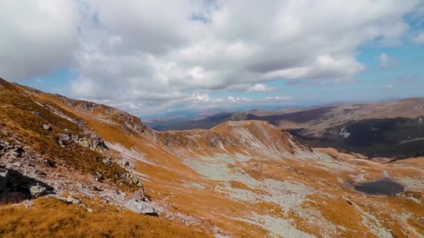 Impresionante Paisaje Montaña Gran Altitud Durante Otoño — Vídeo de stock