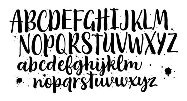 Script Lettertype Handschrift Aangepaste Typografie Voor Ontwerpen Logo Kaarten Enz — Stockfoto