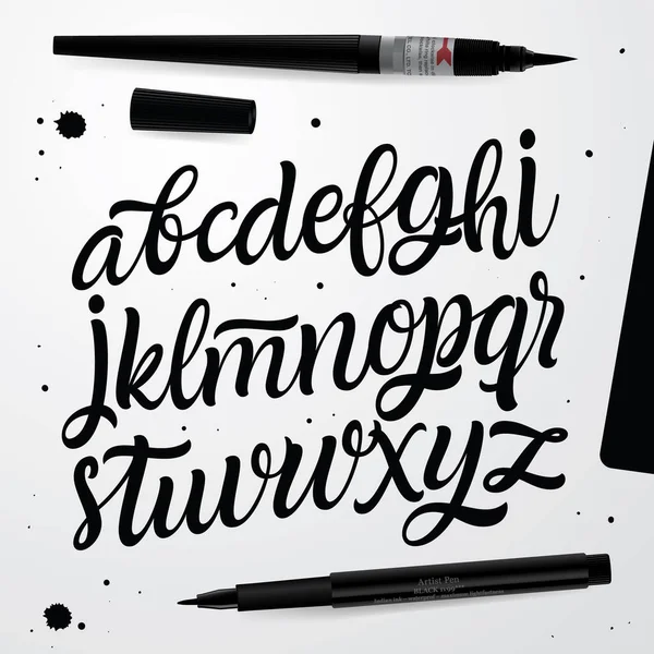 Listy Typografia Projektów Logo Plakat Opakowanie Zaproszenie Itp Nowoczesna Czcionka — Wektor stockowy