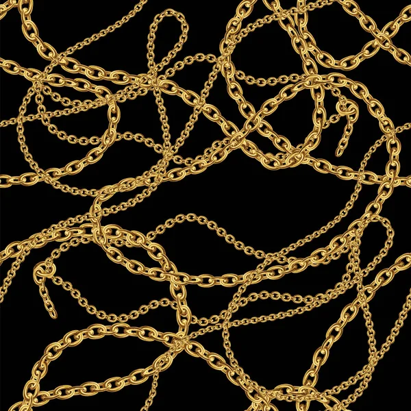 Gioielli Catena Oro Modello Senza Soluzione Continuità Collana Oro Catena — Foto Stock