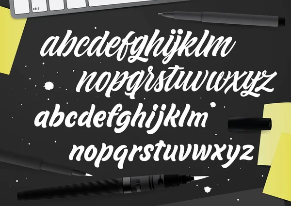 Alfabeto Vectorial Lettering Typography Designs Logo Poster Packaging Invitation Etc — Vector de stock