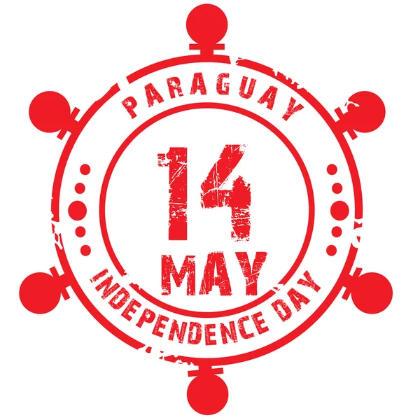 Paraguy függetlenség napja — Stock Vector