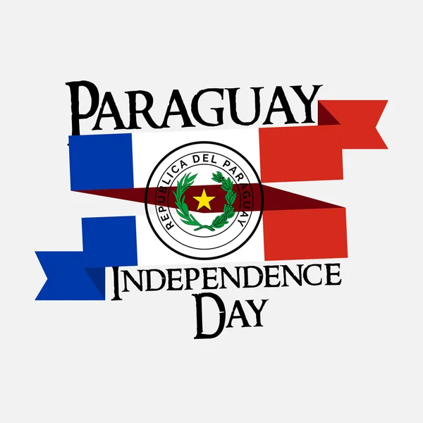 Día de la Independencia de Paraguay — Vector de stock