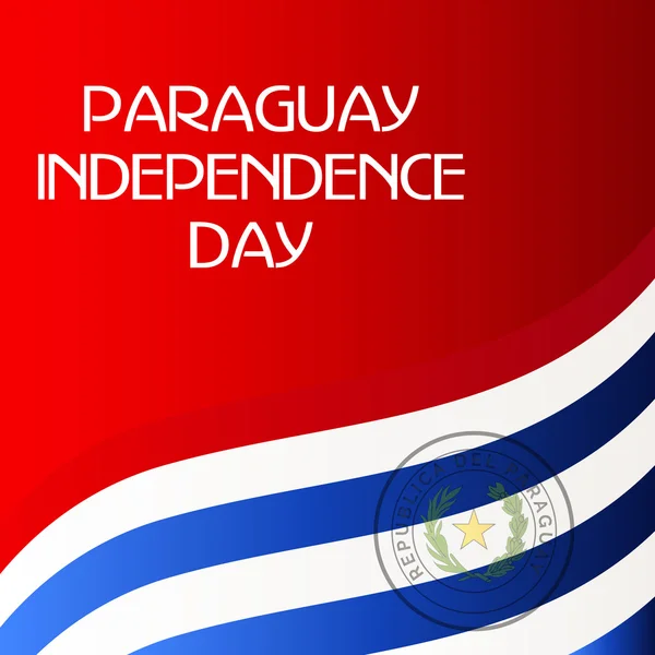 Día de la Independencia de Paraguay — Vector de stock