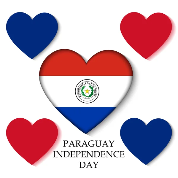 Día de la Independencia de Paraguay — Vector de stock