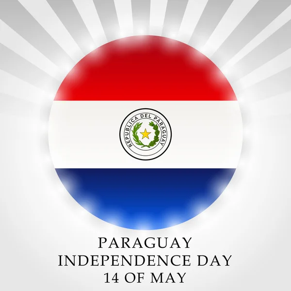 Día de la Independencia de Paraguay — Vector de stock