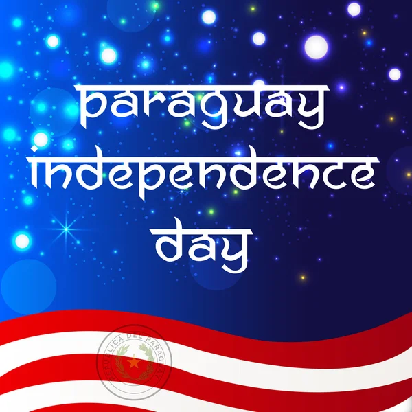Paraguy självständighetsdagen — Stock vektor