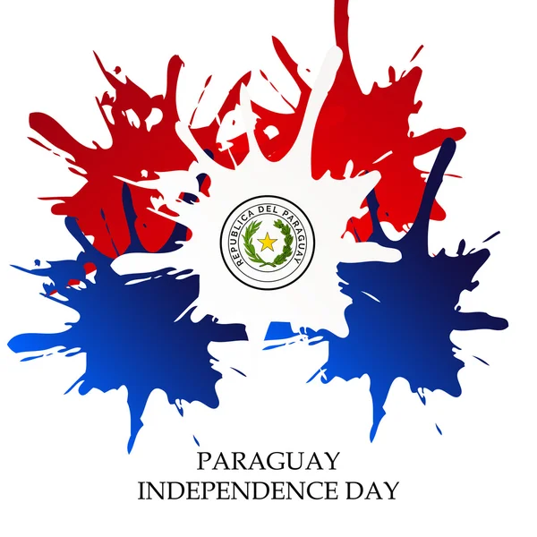 Den nezávislosti Paraguy — Stockový vektor