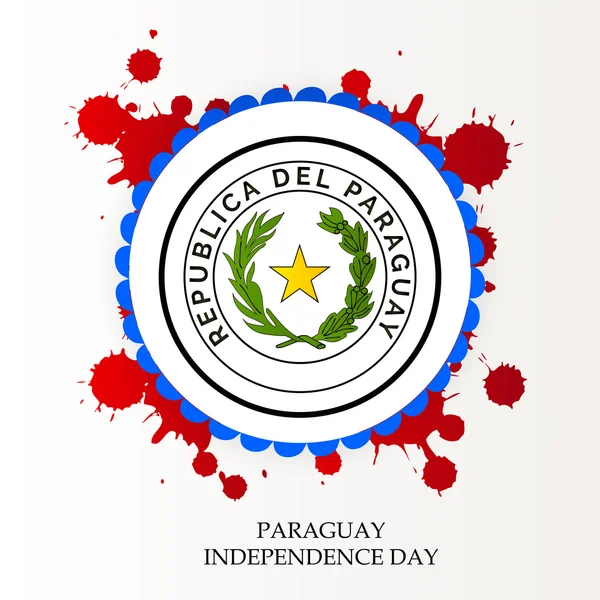 Paraguy 독립 기념일 — 스톡 벡터