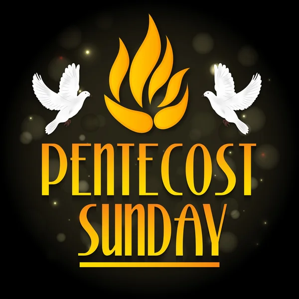 Pentecoste Domenica Spirito Santo — Vettoriale Stock