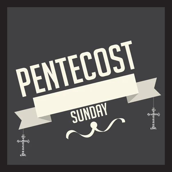 Pentecost Sonntag heiliger Geist — Stockvektor