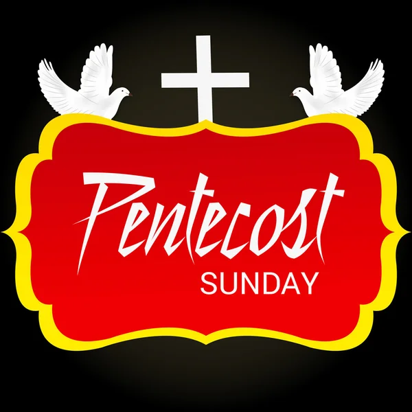 Pentecostes Domingo Espírito Santo — Vetor de Stock