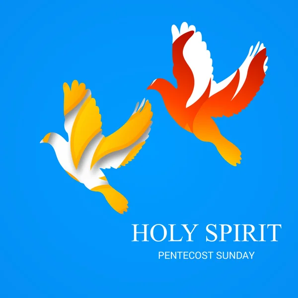 Pentecost Sonntag heiliger Geist — Stockvektor