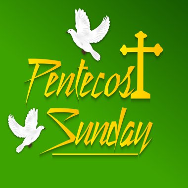 Pentecost kutsal ruh güvercin.