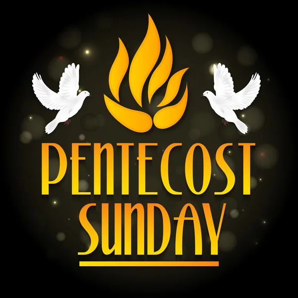 Pentecost Heiliggeisttaube. — Stockvektor
