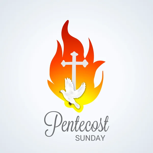 Pentecost Heiliggeisttaube. — Stockvektor