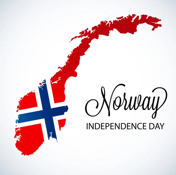 Día de la independencia de Noruega . — Vector de stock