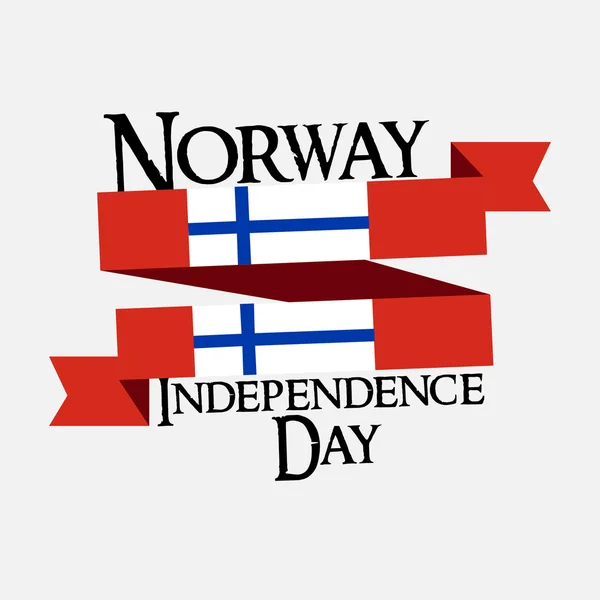 Día de la independencia de Noruega . — Vector de stock