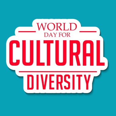 Dünya günü kültürel çeşitlilik için.