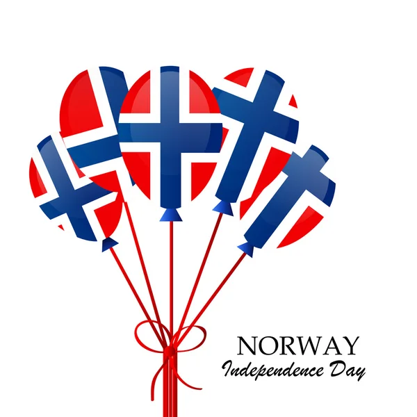 Día de la independencia de Noruega . — Vector de stock