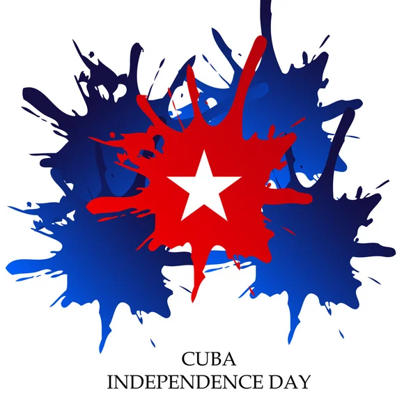 Dia da independência cuba . — Vetor de Stock