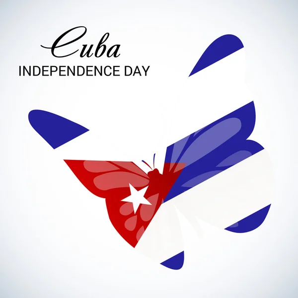 Küba Bağımsızlık günü. — Stok Vektör
