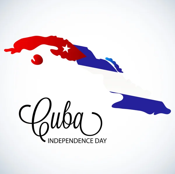 Jour de l'indépendance de Cuba . — Image vectorielle