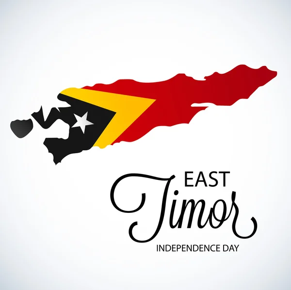 Timor Oriental Día de la Independencia . — Archivo Imágenes Vectoriales