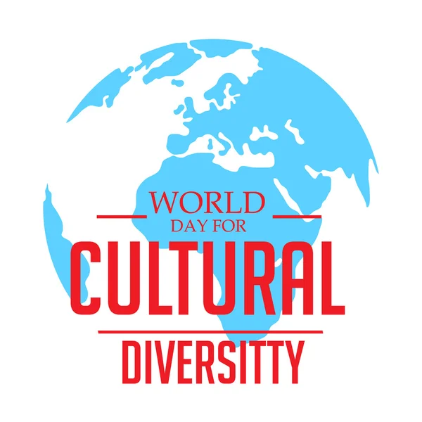 A kulturális sokszínűség világnapja. — Stock Vector