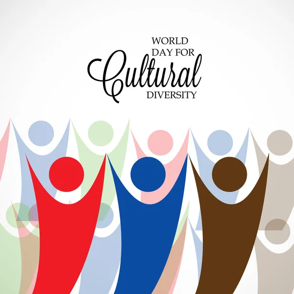 Journée mondiale de la diversité culturelle . — Image vectorielle