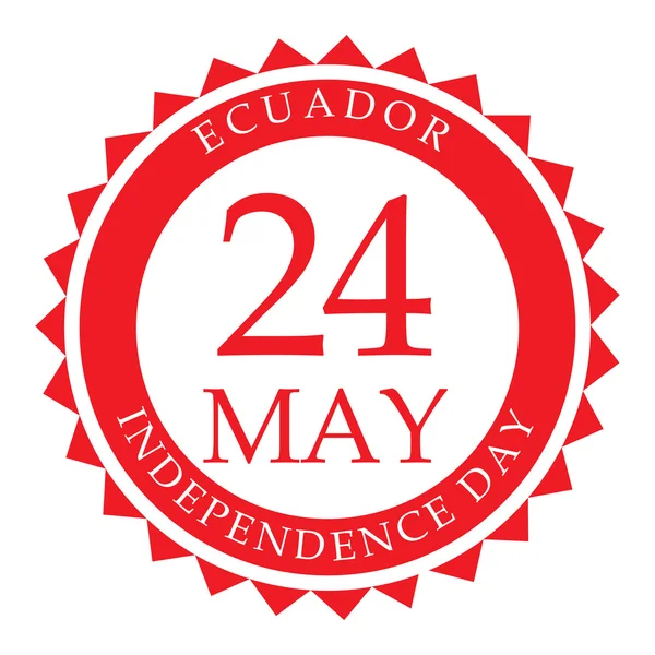 Día de la Independencia de Ecuador . — Vector de stock