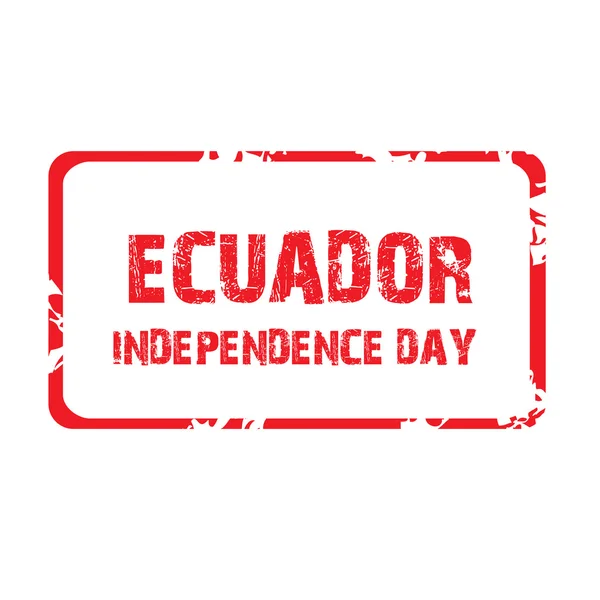 Équateur Jour de l'indépendance . — Image vectorielle