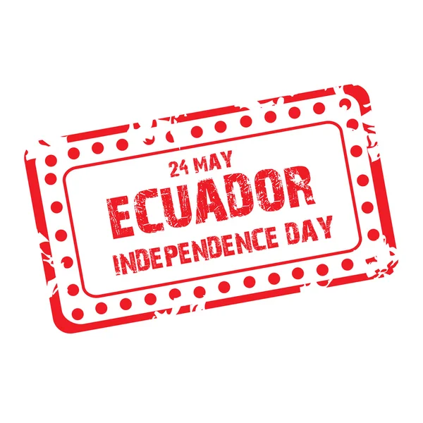 Día de la Independencia de Ecuador . — Archivo Imágenes Vectoriales