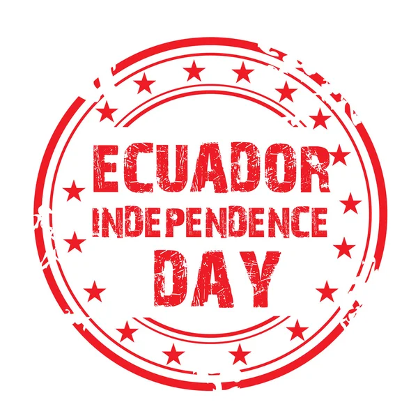 Día de la Independencia de Ecuador . — Vector de stock